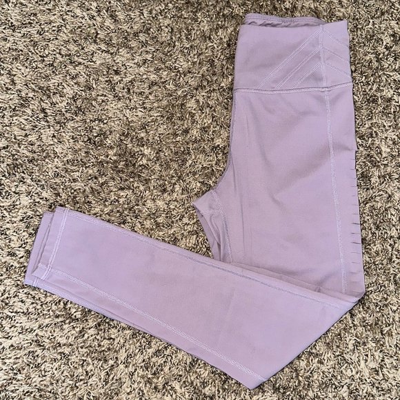 J.ING Powdered Violet High-Waist Side Panel Legging - Picture 3 of 4